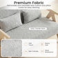 Loveseat Sofa for Small Spaces with Throw Pillows Rubber Wood Frame Padded Seat