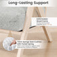 Loveseat Sofa for Small Spaces with Throw Pillows Rubber Wood Frame Padded Seat