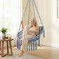 Macrame Swing Chair Hammock Chair with 2 Removable Cushions