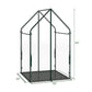 Mini Green House Metal Frame with Waterproof Bottom Mat and Wind Ropes