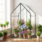 Mini Green House Metal Frame with Waterproof Bottom Mat and Wind Ropes