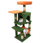 Multi-Level Cat Tower with 2-Door Condo and Padded Top Perch