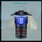 Outdoor Fly Trap with Light Rechargeable Electric Bug Catcher and Killer