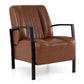 Upholstered Accent Chair with Padded Seat and Armrests