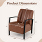 Upholstered Accent Chair with Padded Seat and Armrests