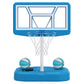 Pool Basketball Hoop Set with 2 Balls and Pump