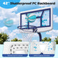 Pool Basketball Hoop Set with 2 Balls and Pump