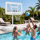 Pool Basketball Hoop Set with 2 Balls and Pump