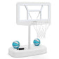 Pool Basketball Hoop Set with 2 Balls and Pump