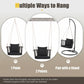 Hanging Rattan Porch Swing Chair with Cushions