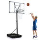Portable Basketball Hoop with Adjustable Height 4.43-10 Ft