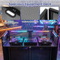 Portable DJ Booth with Adjustable Feet and Detachable Tabletop