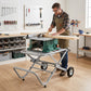 Portable Table Saw Stand with Rolling Wheels - Foldable