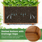 Raised Garden Bed with Lattice Trellises with Hanging Roof Set of 2