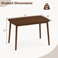 Rectangular Dining Table for 4 - Coffee Finish