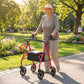 Rollator Walker with Seat and Height Adjustable Handles