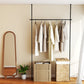 Room Divider Curtain Rod with Adjustable Floor to Ceiling Tension Rod (Curtains Not Included)