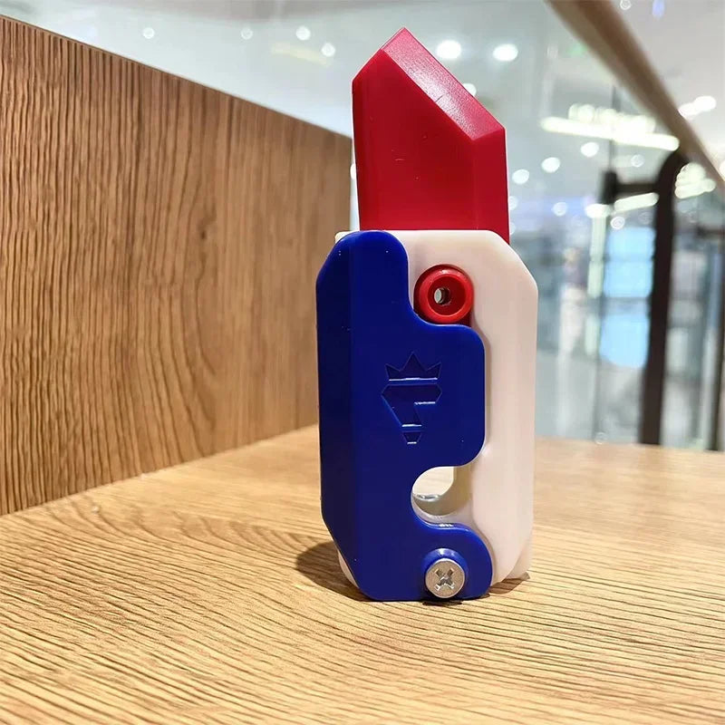 3D Printed Gravity Knife Fidget Toy | Stress Relief Sliding Toy for Kids and Adults