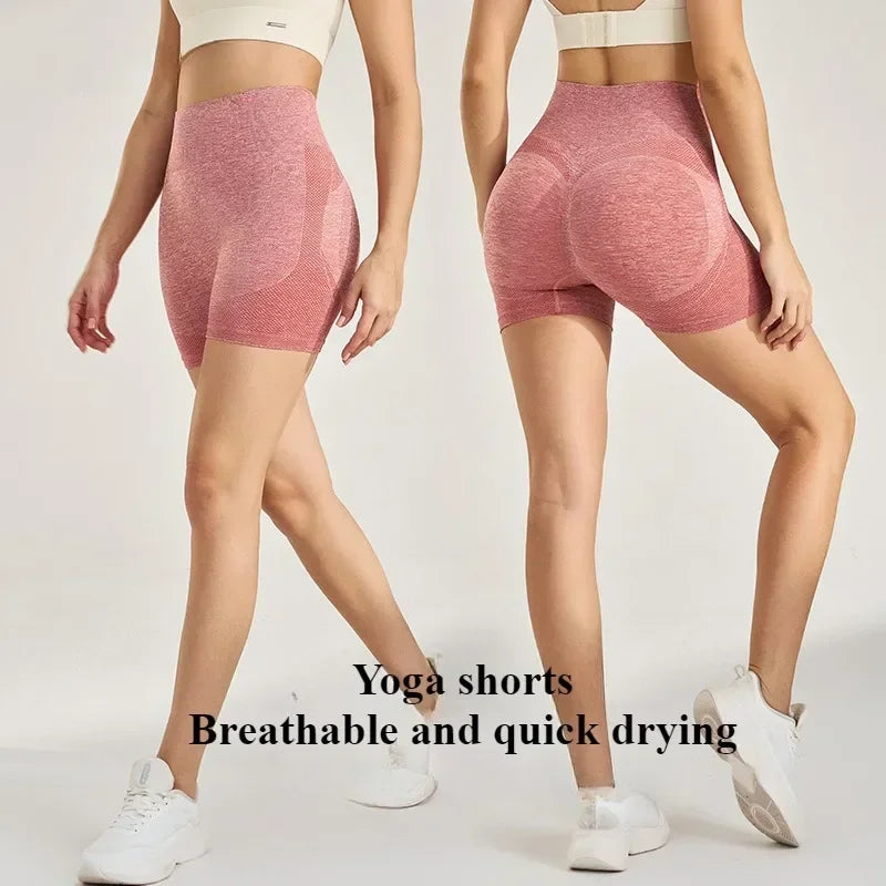 Women’s High-Waist Yoga Shorts Butt-Lift Gym & Running Workout