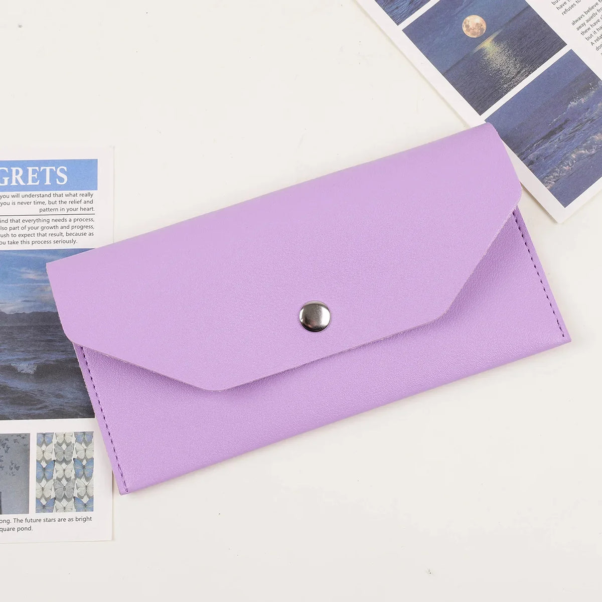 Envelope Coin Money Holder Wallet | PU Leather Classic Fashion Purse for Women