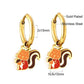 LUXUSTEEL Animal Hoop Earrings | Stainless Steel Drop Earrings for Women
