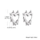Exaggerated Spike Rivet Heart Stud Earrings | Stainless Steel Goth Punk Jewelry