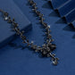 Water Drop Leaf Design Necklace | Light Luxury Fashion Jewelry for Women