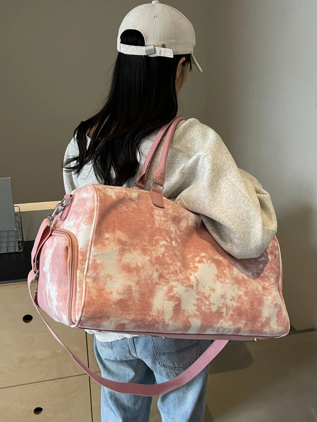 Travel Bag with Shoe Storage & Crossbody Versatility
