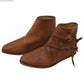Renaissance Medieval Retro Royal Men's Shoes Medieval Imitation Leather Polish Aristocratic Renaissance Cosplay Bandage Boots
