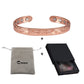 Solid Copper Bracelets for Women Adjustable Cuff Flower Copper Magnetic Bracelet Arthritis Benefit Health Energy Bracelet Female