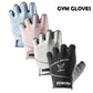 Veidoorn Men's Women's Workout Gloves for Gym Weight Lifting Non-Slip Palm with Padding Breathable Towel Finger for Sweat Wipe