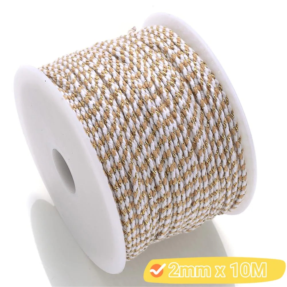 2mm Natural Cotton Rope 10m | DIY Craft Cord for Jewelry and Bohemian Decor
