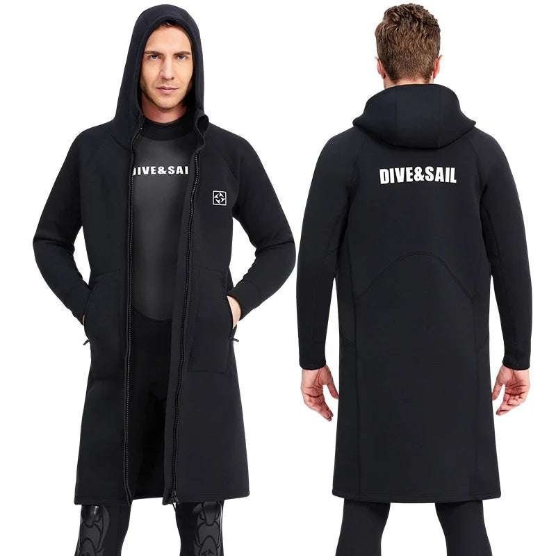 Waterproof Hooded Neoprene Dive Coat