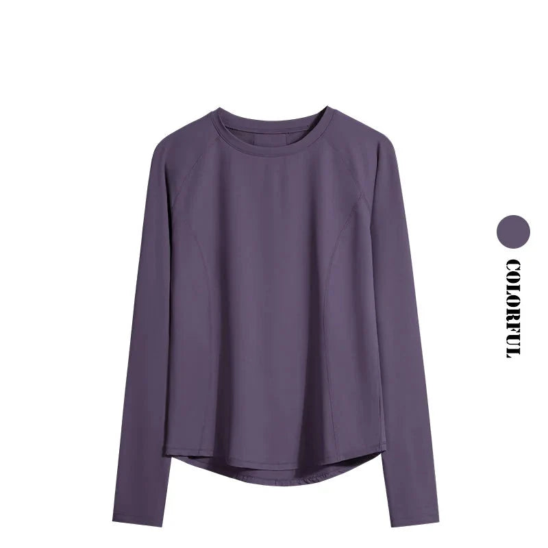 Women’s Long Sleeve Running Quick-Dry Fitness Shirt