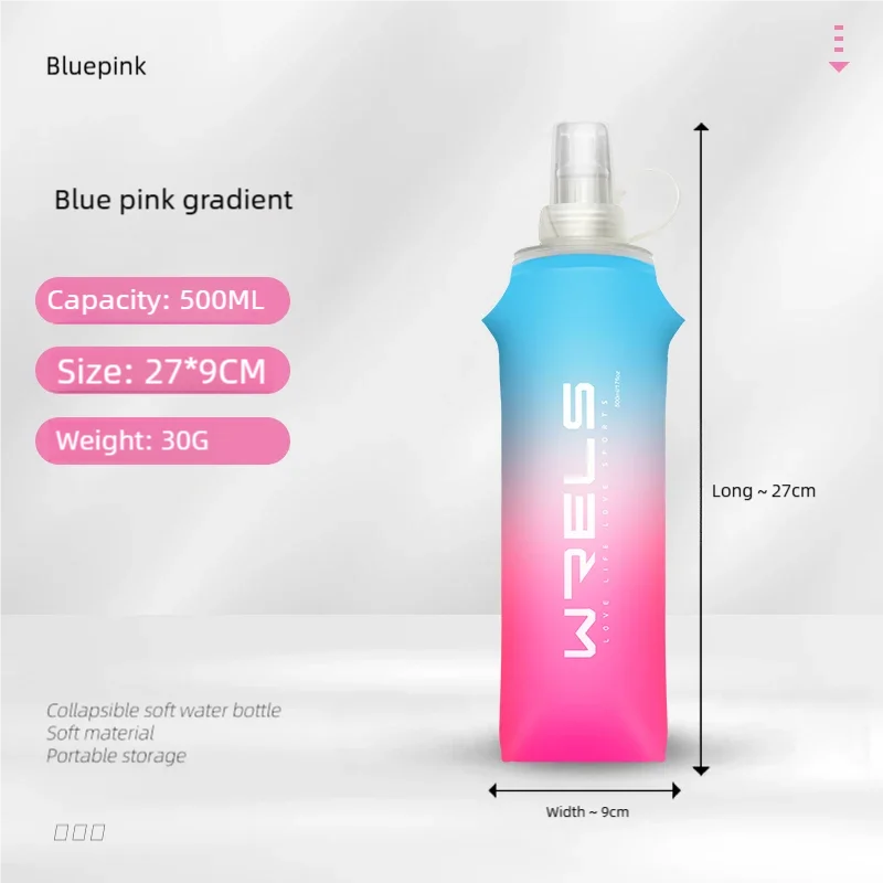 Folding Soft Flask Water Bottle – Portable Hydration Bottle