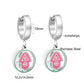 LUXUSTEEL Animal Hoop Earrings | Stainless Steel Drop Earrings for Women