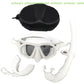 [C]Foldable Snorkel J-type Diving Mask With Camera Mount Tempered Glass Freediving Mask Snorkeling Set
