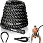 Battle Ropes with Protective Sleeve Home Gym Strength Training