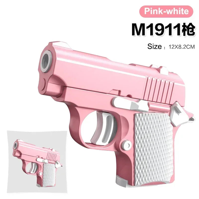 Mini 3D Gravity Printing 1911 Toy Gun | Stress Relief Fidget Toy for Kids and Adults