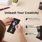 Kids Scratch Art Set with Bookmark Paper | 12 Pcs Animal Drawing Kit