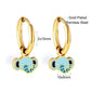 LUXUSTEEL Animal Hoop Earrings | Stainless Steel Drop Earrings for Women