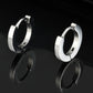 Vnox Small Hoop Huggie Earrings | Glossy Stainless Steel Minimalist Earrings for Women and Men