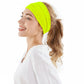 Fluorescent Wide Yoga Headband: Non-Slip Sweatband