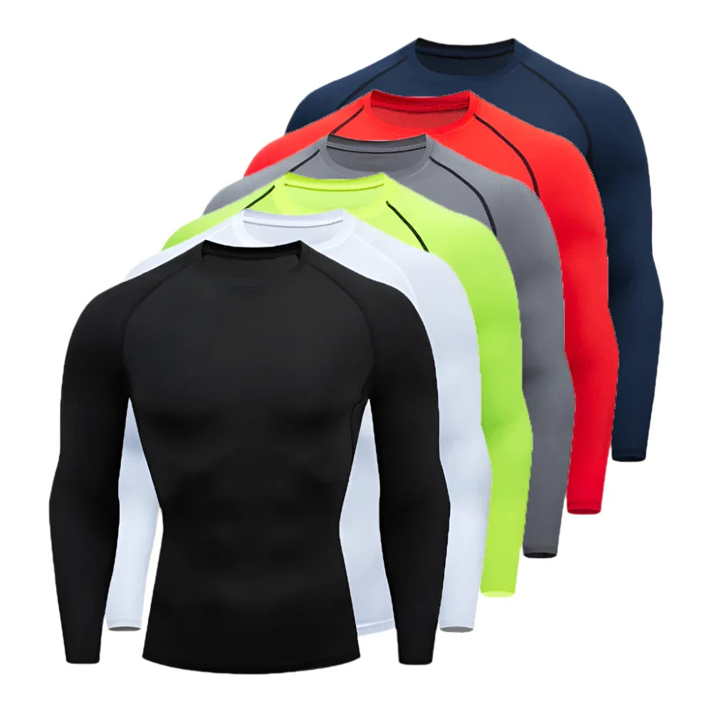 Men’s Long Sleeve Fitness Tee – Spring & Autumn Training Shirt