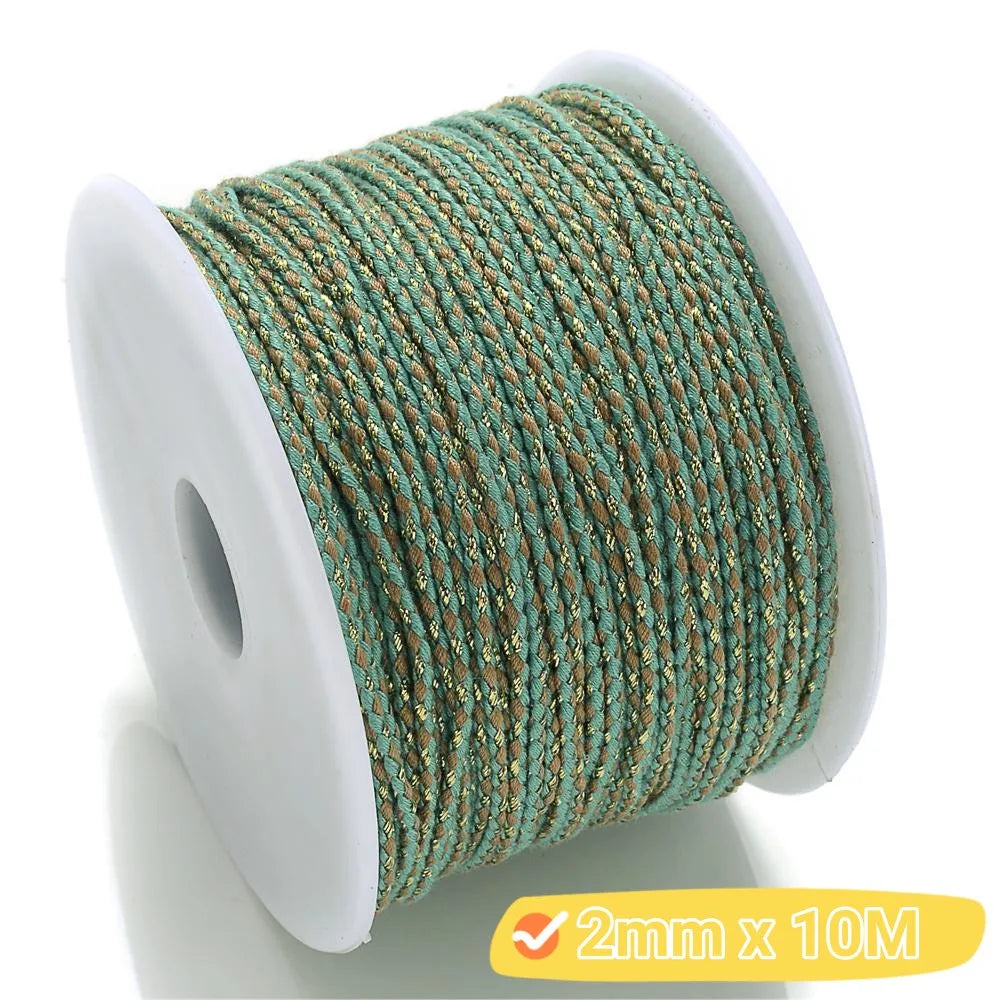 2mm Natural Cotton Rope 10m | DIY Craft Cord for Jewelry and Bohemian Decor