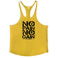 NO PAIN NO GAIN Gym Stringer Tank Top Men
