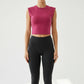 Slim Backless Yoga T-Shirt Vest with Built-In Pads