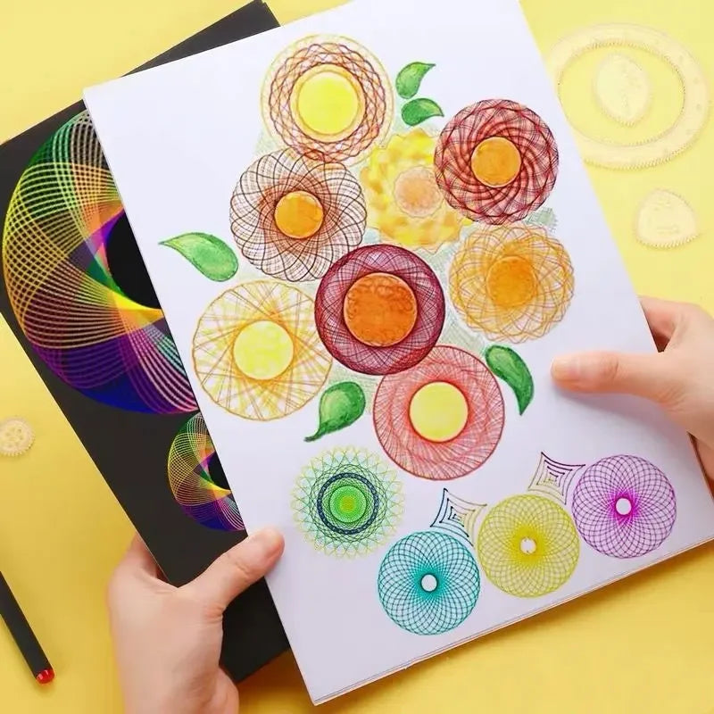 Creative Gears Geometry Spirograph Drawing Stencils Set | Educational Art Toy for Kids