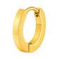 Vnox Small Hoop Huggie Earrings | Glossy Stainless Steel Minimalist Earrings for Women and Men