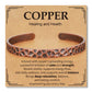 Pure Copper Bracelets for Women Men Waterproof Healing Cuff Bracelets Adjustable Chunky Healing Copper Bangle Jewelry Gifts